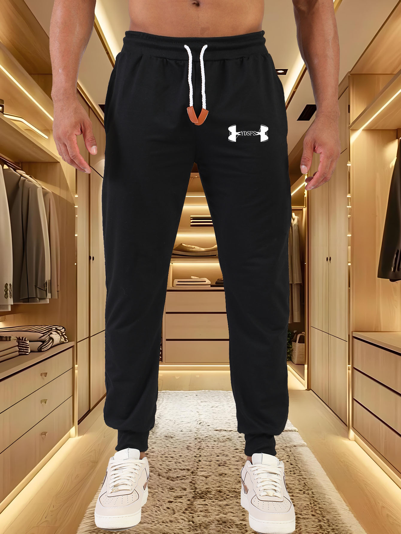 Streetwear Brands Logo - Celana Jogger Pria Sport Bermerek Logo