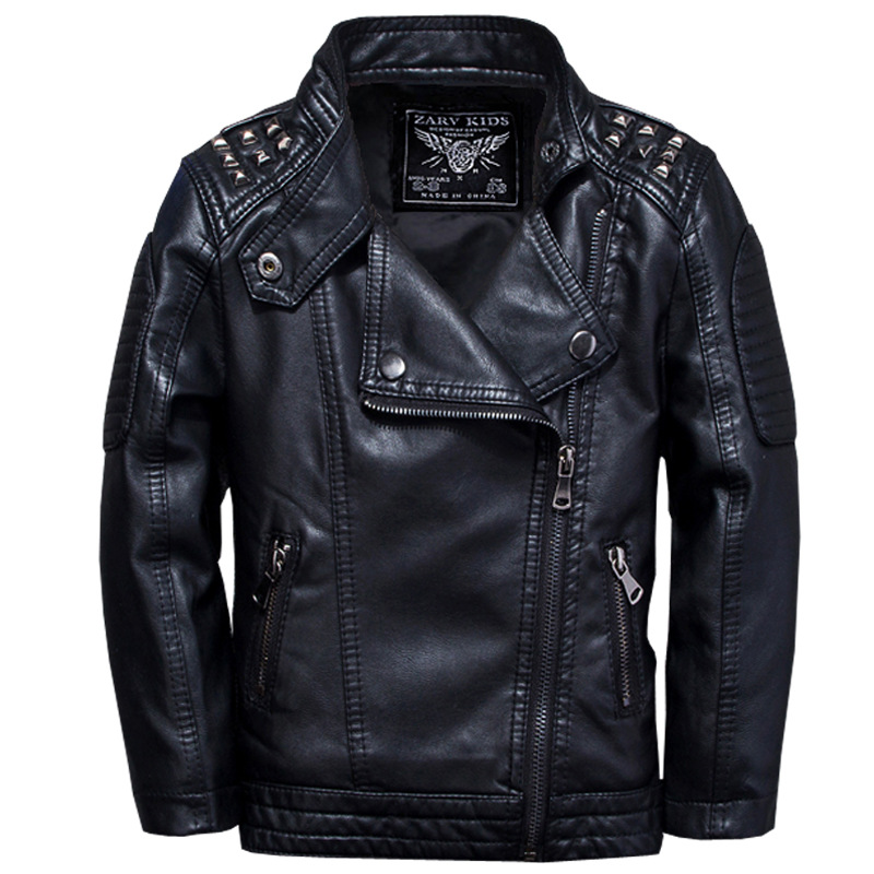 Jaket Kulit PU Anak Anti Air A - Streetwear Brand Photography ulasan dan harga