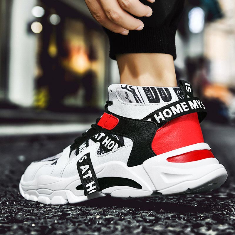 Sneakers Pria Chunky Atasan Ti - Streetwear Brand With White Flowers ulasan dan harga