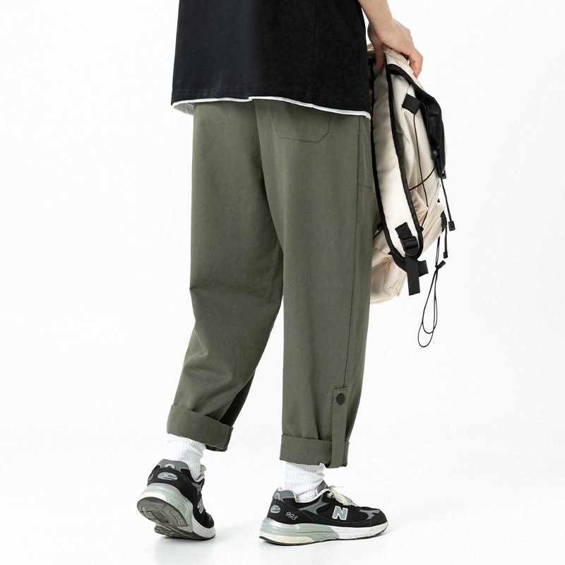 Celana Kerja Pria Kasual Lurus - Streetwear Brand Japanese ulasan dan harga