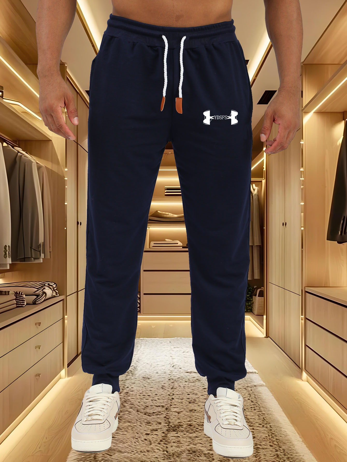 Celana Jogger Pria Sport Berme - Streetwear Brands Logo ulasan dan harga