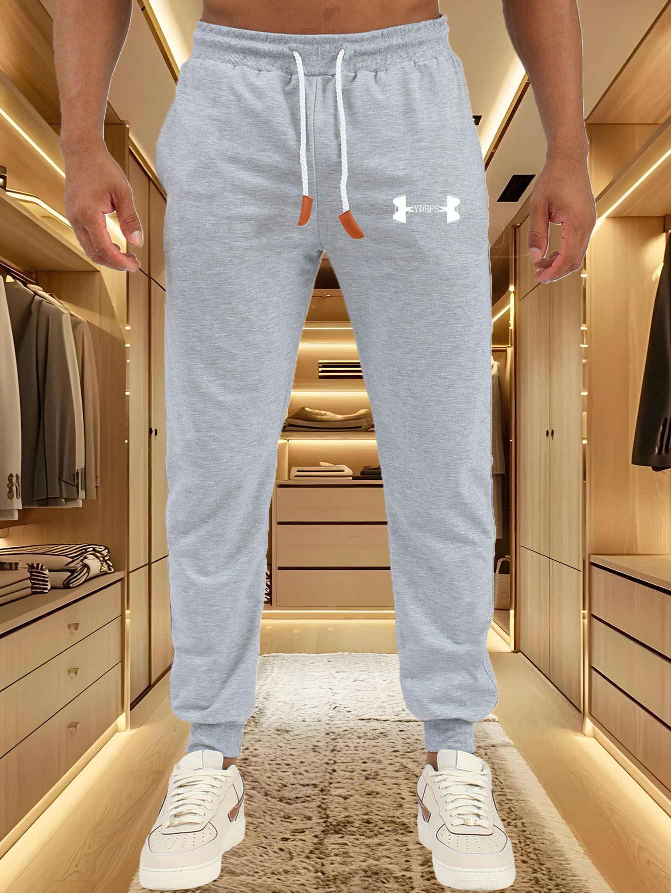 Celana Jogger Pria Sport Berme - Streetwear Brands Logo ulasan dan harga