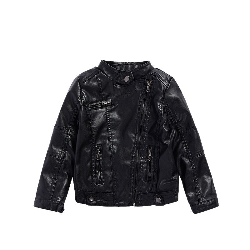 Jaket Kulit PU Hitam Model Mot - Streetwear Brand Photography ulasan dan harga